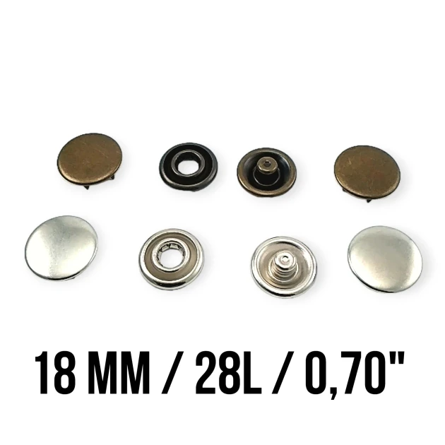 18 mm 27L 0,67" Prong Snap Fastener With Cap ERC0017TIRPRKP