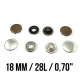 18 mm 27L 0,67" Prong Snap Fastener With Cap ERC0017TIRPRKP