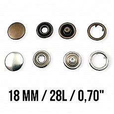18 mm 27L 0,67" Prong Snap Fastener With Cap ERC0017TIRPRKP