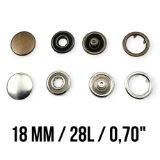 18 mm 27L 0,67" Prong Snap Fastener With Cap ERC0017TIRPRKP