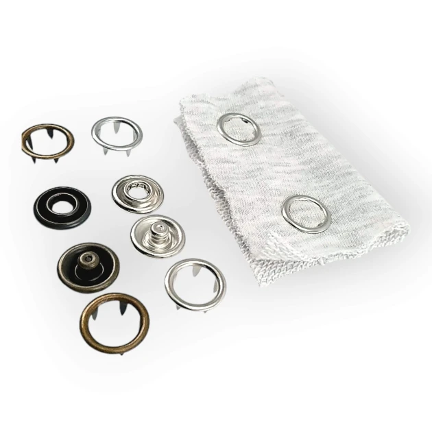 Prong Snap Button 21 mm Open Ring Prong Snap Fastener 34L - 0.83 in ERC0021TIRPR
