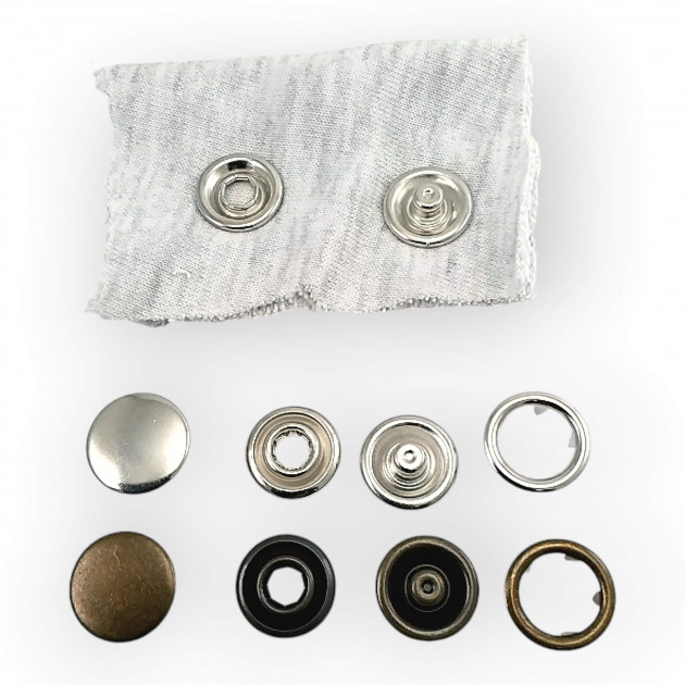 Prong Snap Button 21 mm One Side with Cap Ring Prong Snap Fastener 34L - 0.83 in ERC0021TKPR