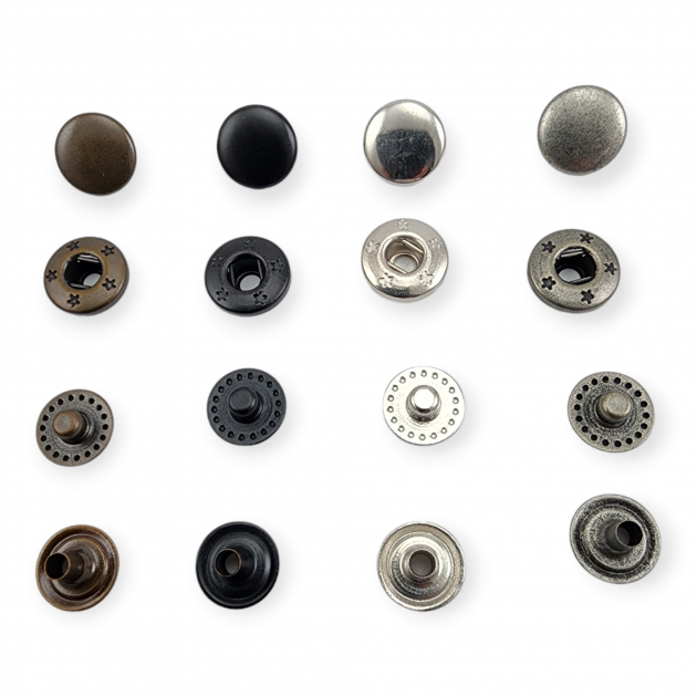 Brass 10 mm 16L / 25/64" Snap Fastaners VT2 Snap Fasteners ERC00PR10 Brass 10 mm 16L / 25/64" Snap Fastaners VT2 Snap Fasteners ERC00PR10