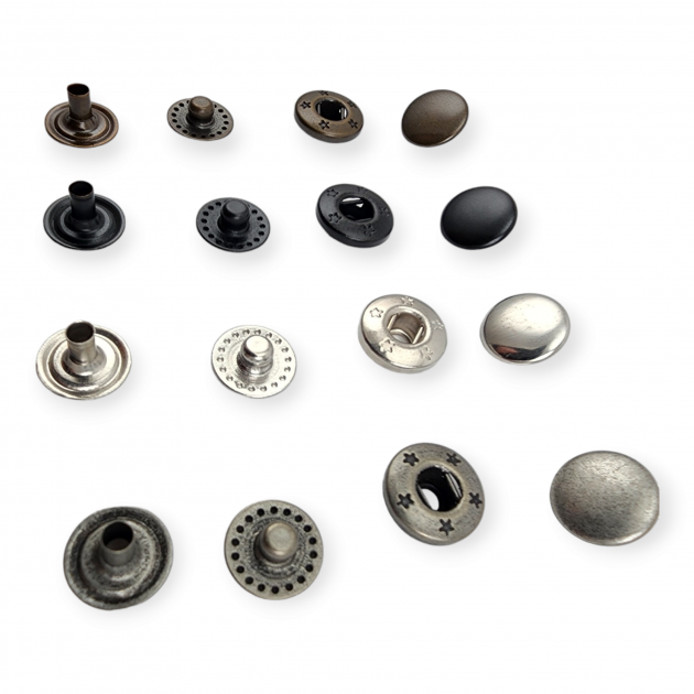 Brass 10 mm 16L / 25/64" Snap Fastaners VT2 Snap Fasteners ERC00PR10 Brass 10 mm 16L / 25/64" Snap Fastaners VT2 Snap Fasteners ERC00PR10