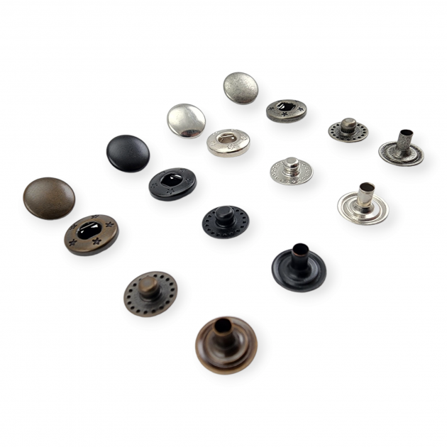 Brass 10 mm 16L / 25/64" Snap Fastaners VT2 Snap Fasteners ERC00PR10 Brass 10 mm 16L / 25/64" Snap Fastaners VT2 Snap Fasteners ERC00PR10