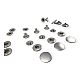 Alpha 15 mm Snaps Fasteners 19/32" Stainless 24L  Set Of 4 ERCA0015P