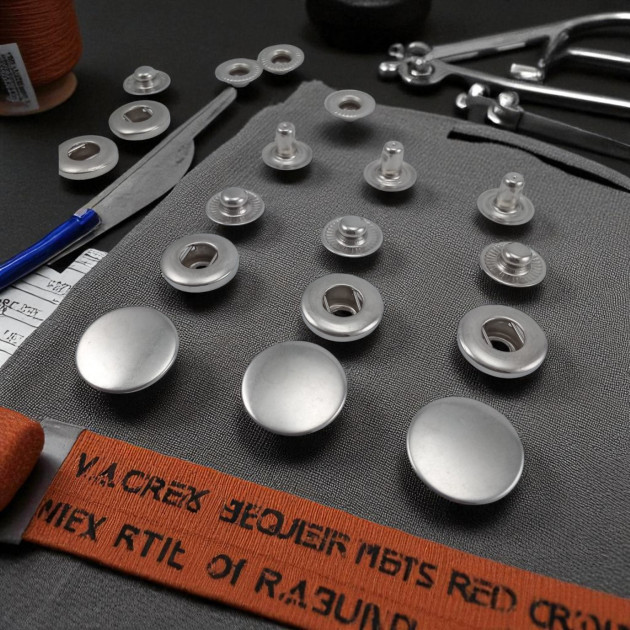 Alpha 17 mm Snaps Fasteners 11/16" Stainless 27L  Set Of 4 ERCA0017P