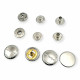 54 System Brass Caas 120 Model Snap Button Curved 4 Piece Set ERCAAS0120PR