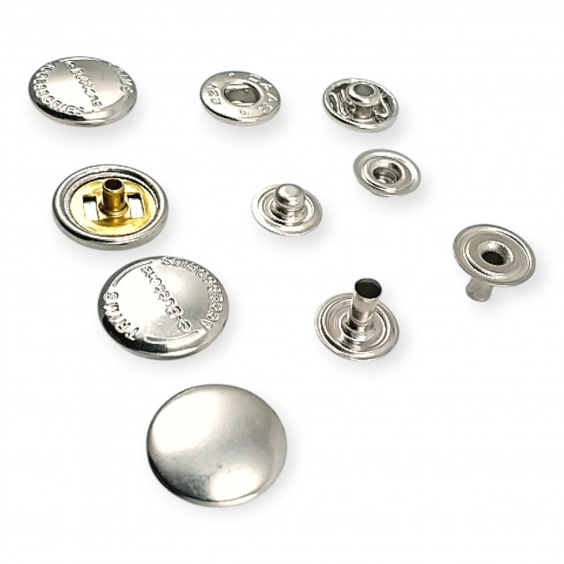 Snap Button Curved 54 System Brass Caas 125 Model 4 Piece Set ERCAAS0125PR