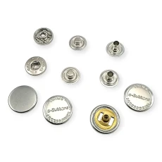 Snap Fasteners Coin Type Flat Brass 54 System Caas 125 Model Set of 4 ERCAAS0125PRP