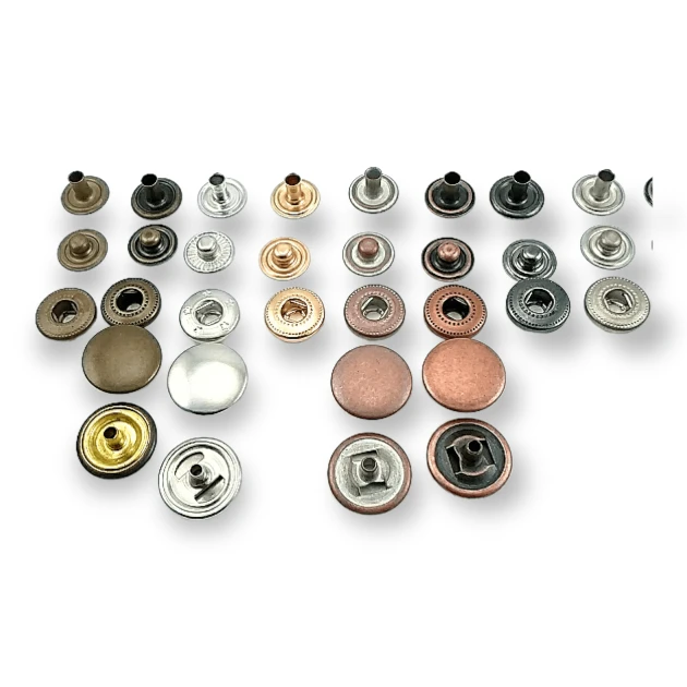 Çıtçıt Düğme 15 mm Bombeli Pirinç 54 Sistem 4 lü Takım ERCB0015PR