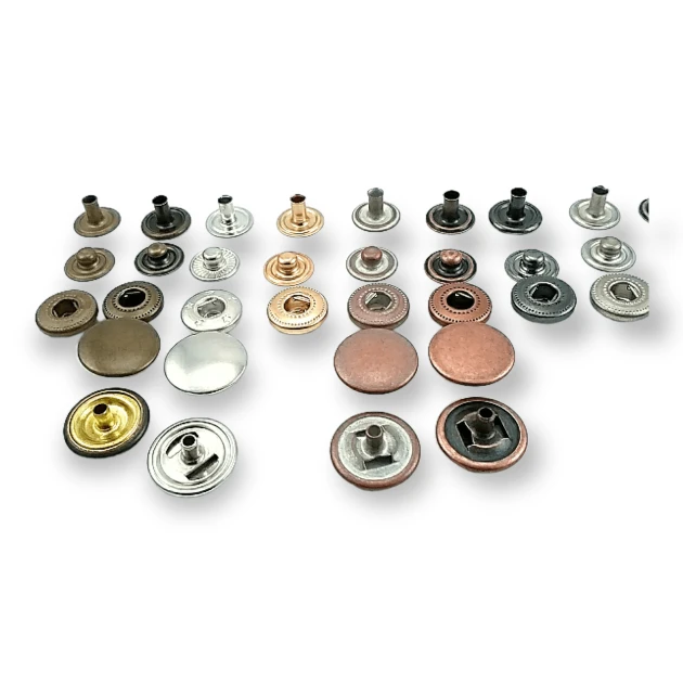 Çıtçıt Düğme 15 mm Bombeli Pirinç 54 Sistem 4 lü Takım ERCB0015PR