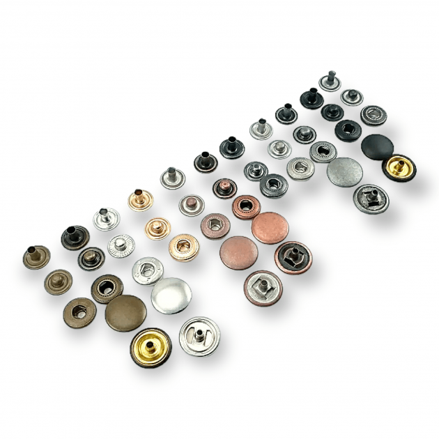 15 mm Snaps Fasteners 19/32" Curved 24L Brass Set of 4 ERCB0015PR 15 mm Snaps Fasteners 19/32" Curved 24L Brass Set of 4 ERCB0015PR