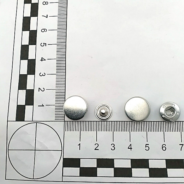 Snap Button Double Sided 15 mm (1/2 inch) Coin Type Brass Set of 4 ERCB0015PR2K