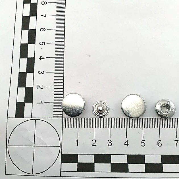 Çift Taraflı 15 mm Çıt çıt Düğme Para Pirinç 4 lü Takım ERCB0015PR2K