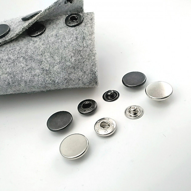 Snap Button Double Sided 15 mm (1/2 inch) Coin Type Brass Set of 4 ERCB0015PR2K