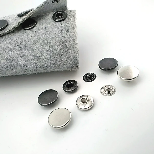 Çift Taraflı 15 mm Çıt çıt Düğme Para Pirinç 4 lü Takım ERCB0015PR2K