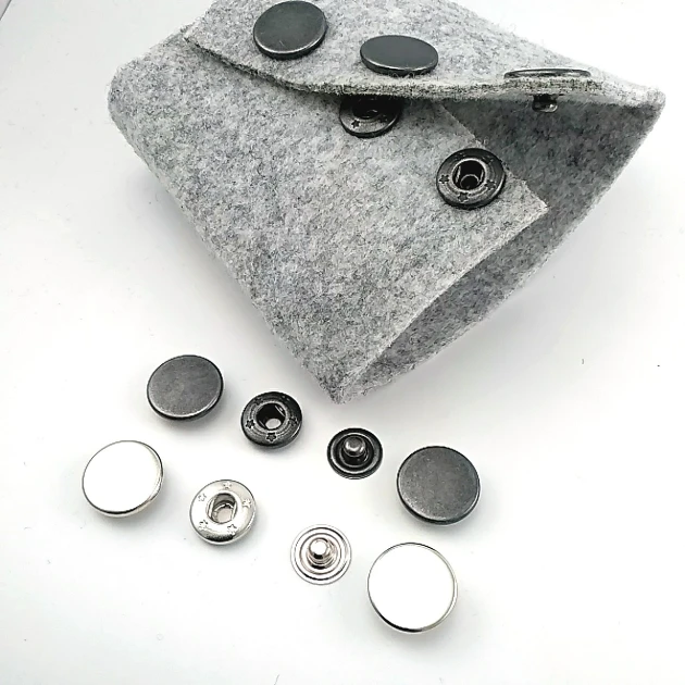 Çift Taraflı 15 mm Çıt çıt Düğme Para Pirinç 4 lü Takım ERCB0015PR2K