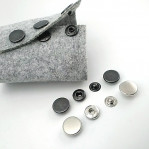 Snap Button Double Sided 15 mm (1/2 inch) Coin Type Brass Set of 4 ERCB0015PR2K