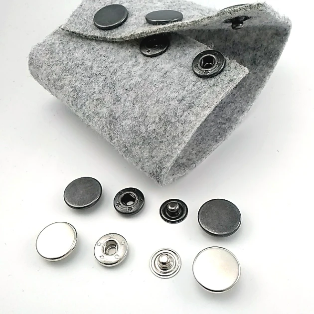 Çift Taraflı 15 mm Çıt çıt Düğme Para Pirinç 4 lü Takım ERCB0015PR2K