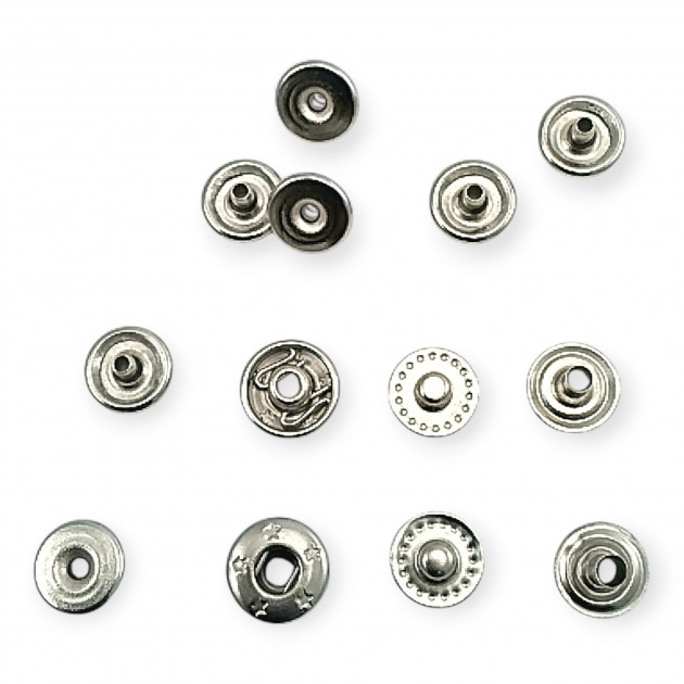 Brass Hidden Snap Fastener - Vt2 Snap Fastener  9 mm 14L / 23/64" Self-Edge Cap Look ER00PR09G