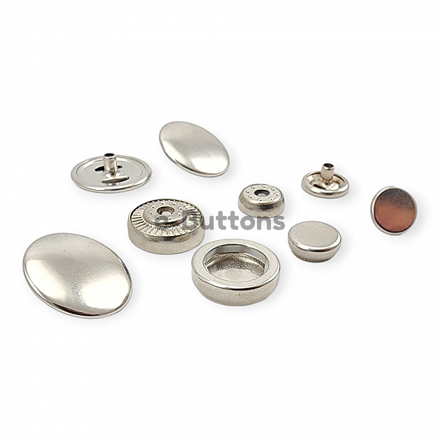 17 mm 11/16" Coat Snap Button Brass Deluxe Series PR170R200B