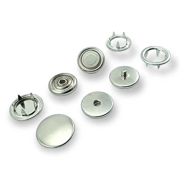 Pirinç Klıkıt Mont Çıtçıt Düğme 250 ad Deluxe Serisi Tek Kapaklı PRV20R300