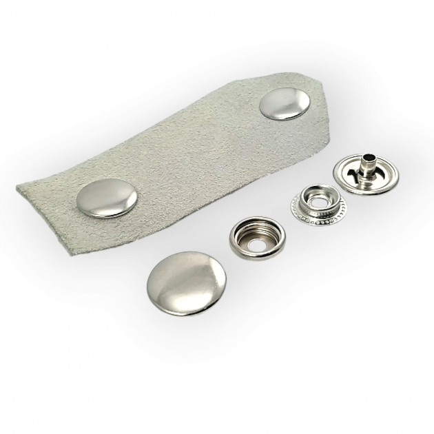 15 mm Snap Button (0.60 in) For Double-Sided Jackets Lightly Curved Brass 61 System PR150S61CFT 15 mm Snap Button (0.60 in) For Double-Sided Jackets Lightly Curved Brass 61 System PR150S61CFT