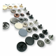 12,5 mm Snaps Fasteners 31/64" Coin Type Flat 20L Zamak Set of 4 ERC0125ZMK 12,5 mm Snaps Fasteners 31/64" Coin Type Flat 20L Zamak Set of 4 ERC0125ZMK
