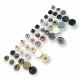 12,5 mm Snaps Fasteners 31/64" Coin Type Flat 20L Zamak Set of 4 ERC0125ZMK 12,5 mm Snaps Fasteners 31/64" Coin Type Flat 20L Zamak Set of 4 ERC0125ZMK