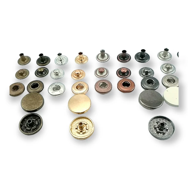 Zamak Çıtçıt 12,5 mm Düz 54 Sistem 4 lü Takım ERC0125ZMK