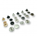 14 mm Snaps Fasteners 35/64" Coin Type Flat 22L Brass Set of 4 ERCB0014PRP