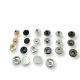 14 mm Snaps Fasteners 35/64" Coin Type Flat 22L Brass Set of 4 ERCB0014PRP