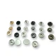 14 mm Snaps Fasteners 35/64" Coin Type Flat 22L Brass Set of 4 ERCB0014PRP