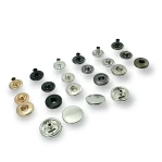 14 mm Snaps Fasteners 35/64" Coin Type Flat 22L Brass Set of 4 ERCB0014PRP