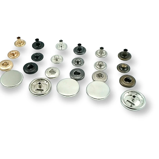 Para Tipi Çıtçıt 17 mm Düz 54 Sistem Pirinç 4 lü Takım ERCB0017PRP