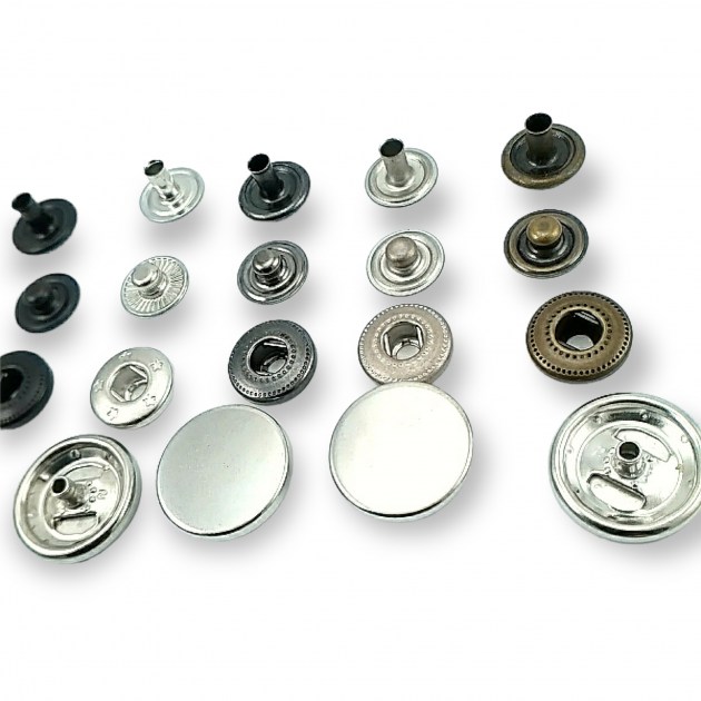 17 mm Snaps Fasteners 43/64" Coin Type Flat 27L Brass Set of 4 ERCB0017PRP 17 mm Snaps Fasteners 43/64" Coin Type Flat 27L Brass Set of 4 ERCB0017PRP