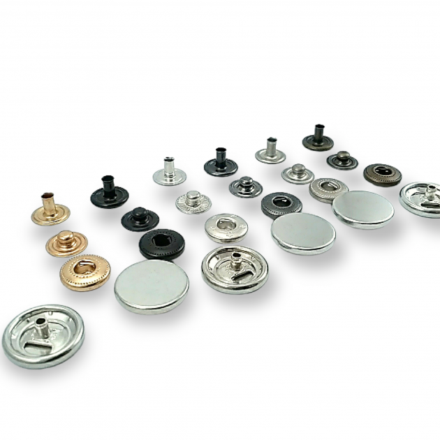 17 mm Snaps Fasteners 43/64" Coin Type Flat 27L Brass Set of 4 ERCB0017PRP 17 mm Snaps Fasteners 43/64" Coin Type Flat 27L Brass Set of 4 ERCB0017PRP