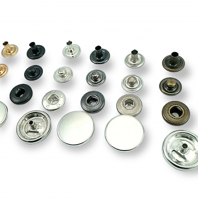 17 mm Snaps Fasteners 43/64" Coin Type Flat 27L Brass Set of 4 ERCB0017PRP 17 mm Snaps Fasteners 43/64" Coin Type Flat 27L Brass Set of 4 ERCB0017PRP