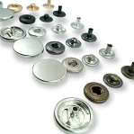 Para Tipi Çıtçıt 17 mm Düz 54 Sistem Pirinç 4 lü Takım ERCB0017PRP