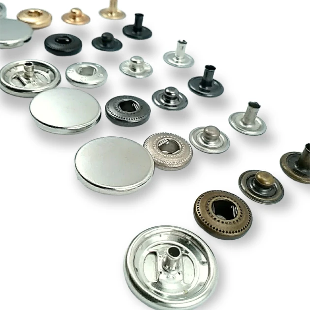 Para Tipi Çıtçıt 17 mm Düz 54 Sistem Pirinç 4 lü Takım ERCB0017PRP