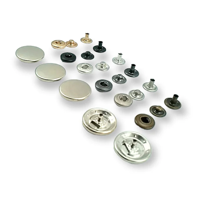 Para Tipi Çıtçıt 20 mm Düz 54 Sistem Pirinç 4 lü Takım ERCB0020PRP