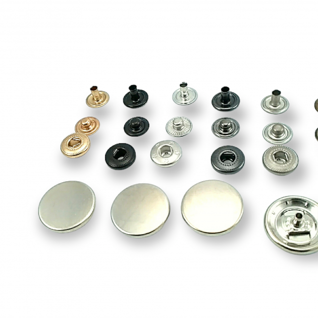 20 mm Snaps Fasteners 25/32" Coin Type Flat 32L Brass Set of 4 ERCB0020PRP 20 mm Snaps Fasteners 25/32" Coin Type Flat 32L Brass Set of 4 ERCB0020PRP