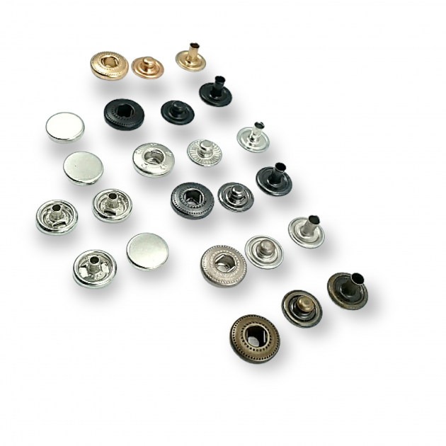 Para Tipi Çıtçıt 10,5 mm Düz 54 Sistem Pirinç 4 lü Takım ERCB0105PRP