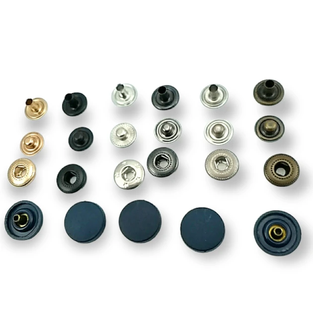 Plastik Çıtçıt 15 mm Düz 54 Sistem Pirinç 4 lü Takım ERC0015PL