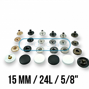 300 Sets Snap Buttons Snaps 9.5mm Metal Snaps Buttons with