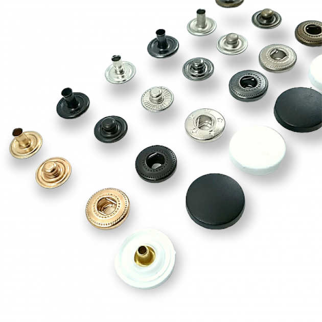 15 mm Snaps Fasteners 19/32" Plastic Flat 24L Brass Set Of 4 ERCB0015PL 15 mm Snaps Fasteners 19/32" Plastic Flat 24L Brass Set Of 4 ERCB0015PL