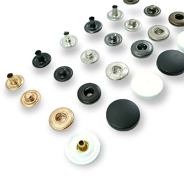 Plastik Çıtçıt 15 mm Düz 54 Sistem Pirinç 4 lü Takım ERC0015PL