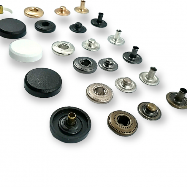 Plastic Snaps Buttons 19/32" Coin Type 15 mm 24L Brass Set Of 4 ERCB0015PLP Plastic Snaps Buttons 19/32" Coin Type 15 mm 24L Brass Set Of 4 ERCB0015PLP