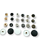 Plastic Snaps Buttons 3/4" Coin Type 19 mm 30L Brass Set Of 4 ERCB0019PLP